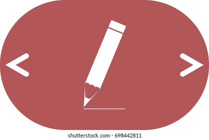 Pencil vector icon