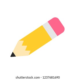 Pencil vector icon. Back to school. Vector illustration.