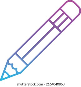 Pencil vector icon. Can be used for printing, mobile and web applications.