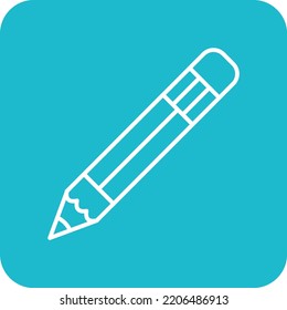 Pencil vector icon. Can be used for printing, mobile and web applications.