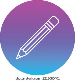 Pencil vector icon. Can be used for printing, mobile and web applications.