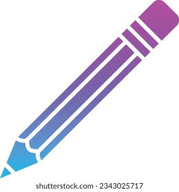 Pencil vector icon. Can be used for printing, mobile and web applications.