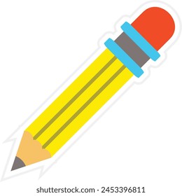 Pencil vector icon. Can be used for printing, mobile and web applications.