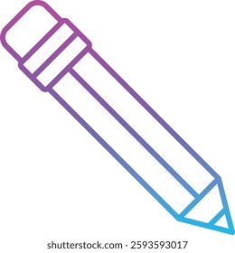 Pencil vector icon. Can be used for printing, mobile and web applications.