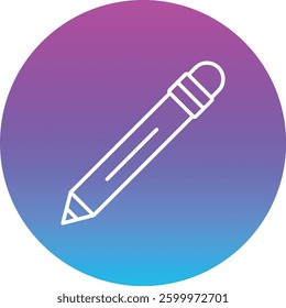 Pencil vector icon. Can be used for printing, mobile and web applications.