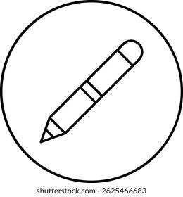Pencil vector icon. Can be used for printing, mobile and web applications.