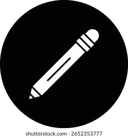 Icono de Vector de lápiz. Se puede utilizar para aplicaciones de impresión, móviles y de Web.