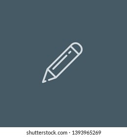 Pencil vector icon. Pencil concept stroke symbol design. Thin graphic elements vector illustration, outline pattern for your web site design, logo, UI. EPS 10.