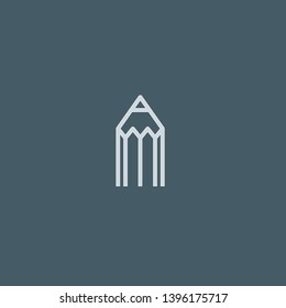 Pencil vector icon. Pencil concept stroke symbol design. Thin graphic elements vector illustration, outline pattern for your web site design, logo, UI. EPS 10.