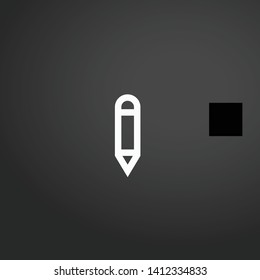 Pencil vector icon. Pencil concept stroke symbol design. Thin graphic elements vector illustration, outline pattern for your web site design, logo, UI. EPS 10.