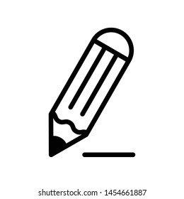 Pencil Vector Icon Design Template