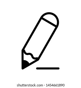 Pencil Vector Icon Design Template