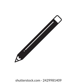 Bleistift-Vektor-Symbol. Bleistift zum Zeichnen von flachen Schildern. Bleistiftsymbol-Piktogramm. UX-UI-Symbol