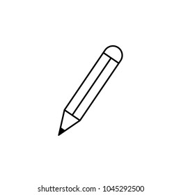 pencil vector icon for education