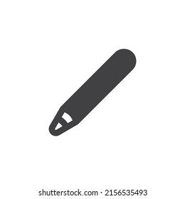 Icono del vector del lápiz. signo plano relleno para concepto móvil y diseño web. Icono de glifo de cartón. Símbolo, ilustración del logotipo. Gráficos vectoriales