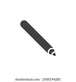 Pencil vector icon. filled flat sign for mobile concept and web design. Sharpened pencil glyph icon. Symbol, logo illustration. Vector graphics