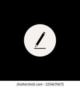 Pencil vector icon. flat Pencil design. Pencil illustration for graphic 