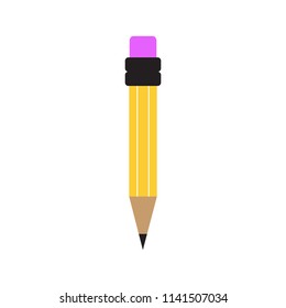 Pencil vector icon. Flat style vector illustration