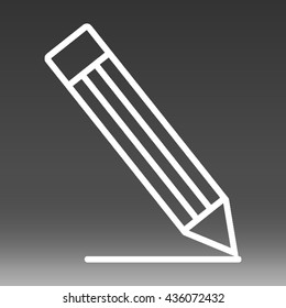 Pencil Vector Icon Illustration