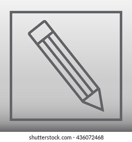 Pencil Vector Icon Illustration