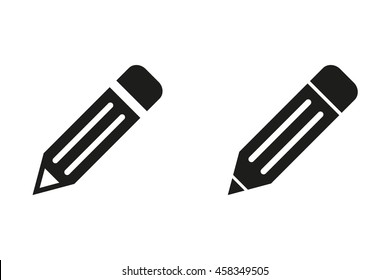 Pencil vector icon. Illustration isolated on white background for graphic and web design.