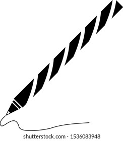 pencil vector icon illustration sign