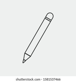 Pencil  vector icon illustration sign
