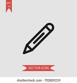 Pencil vector icon illustration symbol