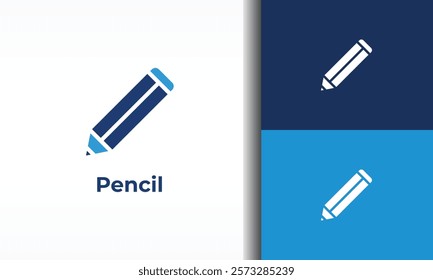 Pencil vector, icon or logo sign isolated symbol illustration