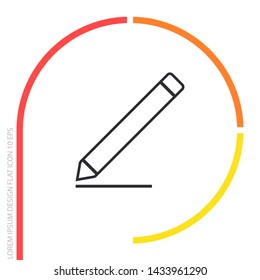 pencil Vector icon . Lorem Ipsum Illustration design