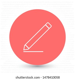 pencil Vector icon . Lorem Ipsum Illustration design