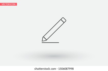 pencil Vector icon . Lorem Ipsum Illustration design
