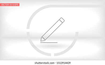 pencil Vector icon . Lorem Ipsum Illustration design