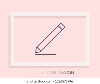 pencil Vector icon . Lorem Ipsum Illustration design
