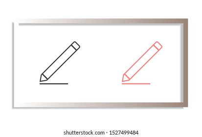 pencil Vector icon . Lorem Ipsum Illustration design
