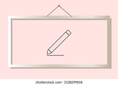 pencil Vector icon . Lorem Ipsum Illustration design
