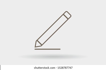 pencil Vector icon . Lorem Ipsum Illustration design