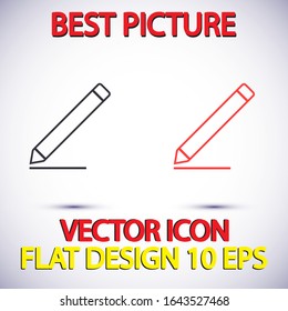 pencil Vector icon . Lorem Ipsum Illustration design