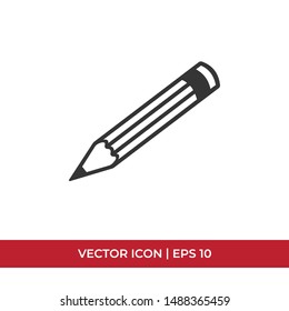 Pencil vector icon in modern design style for web site and mobile app