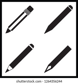 pencil vector icon on white background design