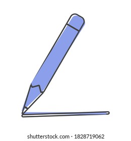 Pencil vector icon  on a white background.
