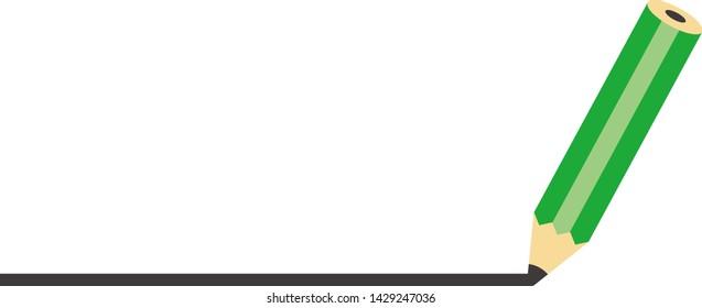 pencil vector icon, short pencil