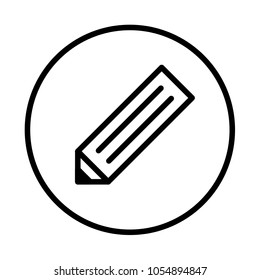 pencil vector icon, sign