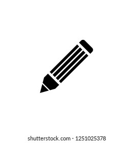 pencil vector icon. pencil sign on white background. pencil icon for web and app