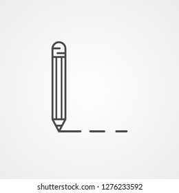 Pencil vector icon sign symbol