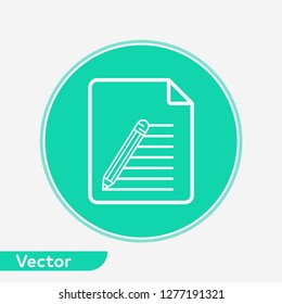 Pencil vector icon sign symbol