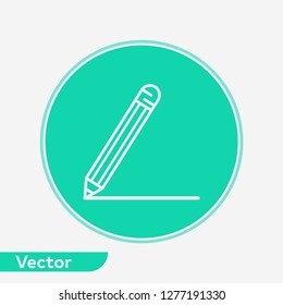Pencil vector icon sign symbol