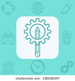 Pencil vector icon sign symbol