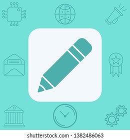 Pencil vector icon sign symbol