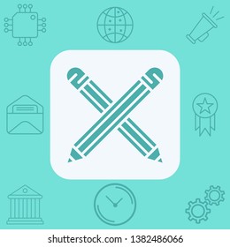 Pencil vector icon sign symbol